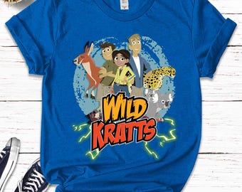 Wild Kratts Birthday T Shirt, Wild Kratts Theme Party, Personalized shirt for kids, Matching Family Shirts Birthday Gift BXMT38