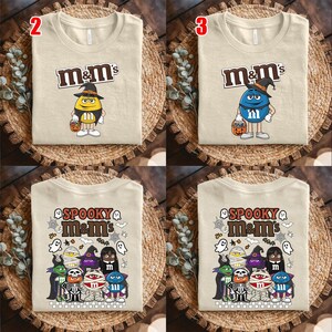 M and M Candies Retro Halloween Shirts, M And M Matching Family Tee, Family Halloween Candy, Group M and M Family Costume Shirt JCOE20