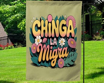 Chinga La Migra Flag, Abolish Ice Protest Sign, No Human Is Illegal, Latino Protest Sign, Justice Sign, Immigrant Human Rights Sign C1HN06