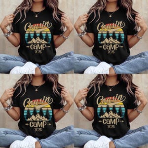 Cousin Camp 2025 Shirt,Cousin Crew,Cousin Camp Shirts,Matching Cousin Shirts,Summer Cousin Shirts,Family Reunion,Camp Tees for Family C1F209