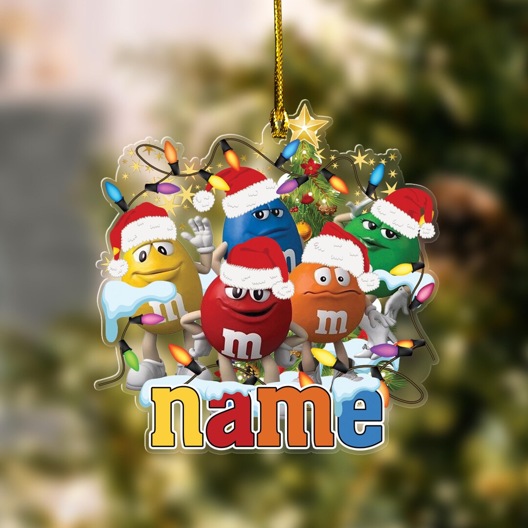 M&M Christmas Ornaments, M and M Ornament, Christmas Gift, Christmas ...