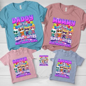 SuperKitties Birthday Shirt, Super Kitties Custom Birthday Shirt, Super Kitties Shirt, SuperKitties shirt, Super Kitties Family Shirt D1EX44