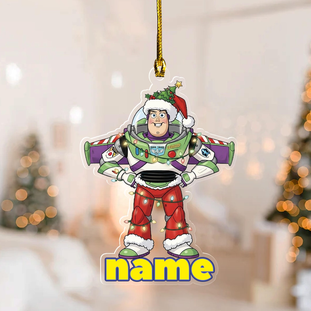 Buzz Lightyear Toy Story Christmas Ornament,disney Custom Name Xmas ...