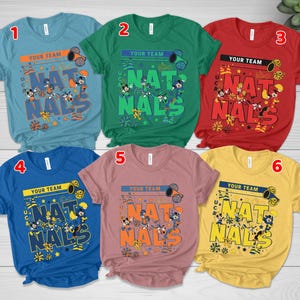 Personalized Disney UCA All Star Nationals 2025 Tee,Mickey & friends WDW Cheerleading and Dance Championships, Custom Cheerleader Tee BZBK18