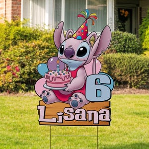 Lilo and Stitch Cutout Set, Party Decor, Birthday Party Props, Surf Backdrop, Baby Shower Decor D2I127