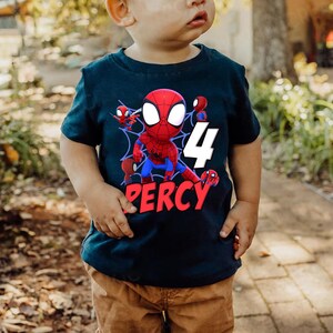 Spidey and his Amazing Friends Tshirt, Spiderman Birthday, Personalized shirt, Spidey Family Birthday Shirt, Ghost Spider, Spidey tee NGQO10