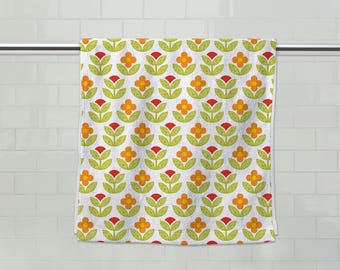 Subtle F*ck Trump Boho Flower Hand Towel, Funny Political Home Decor, Lemon Kitchen Towel, Home Accessory, Sarcastic Gift, FDT Towel D2HK07