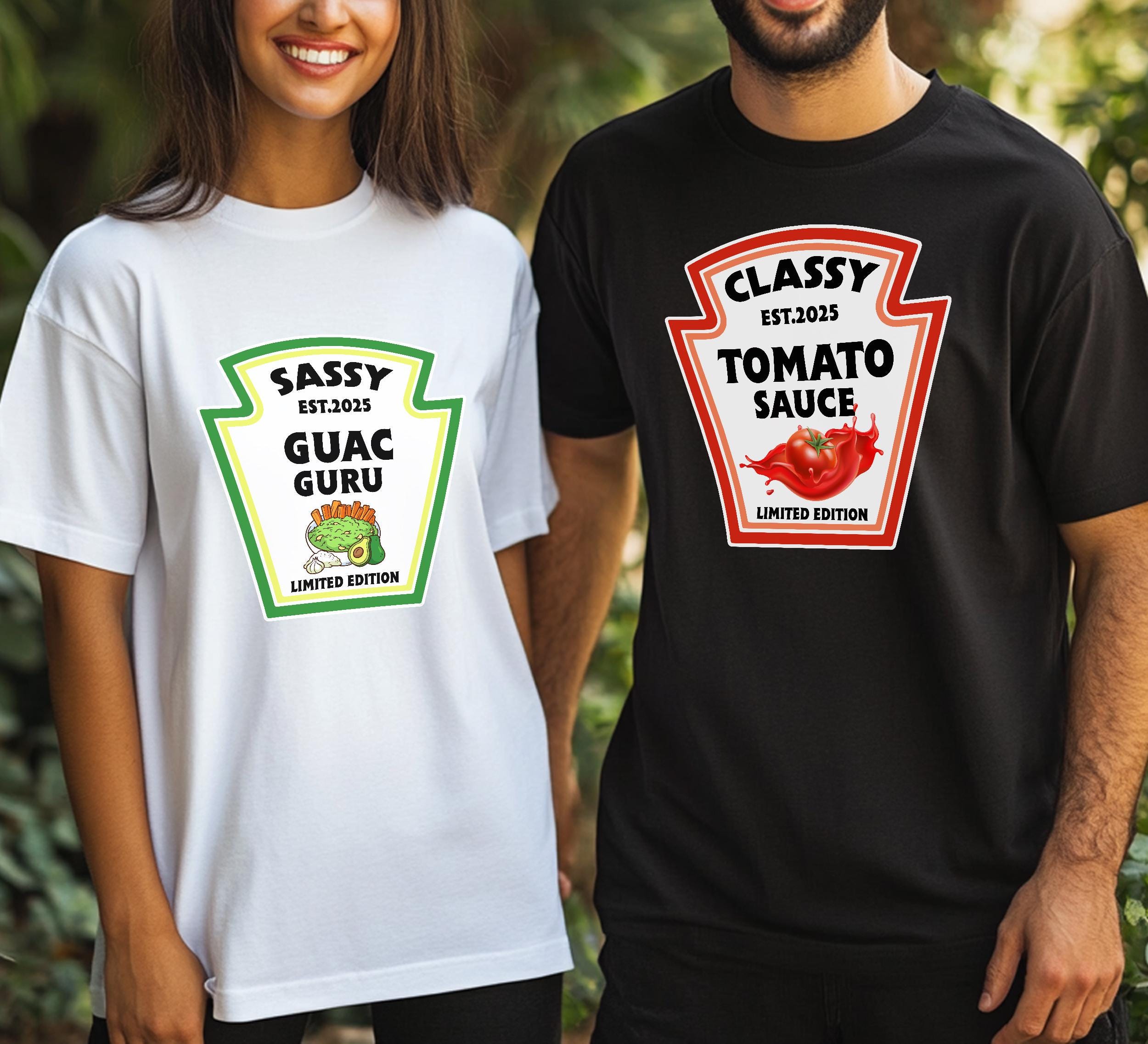 Condiments Constume Condiments Couple Halloween Costume Shirts, Classy Tomato Sauce ...