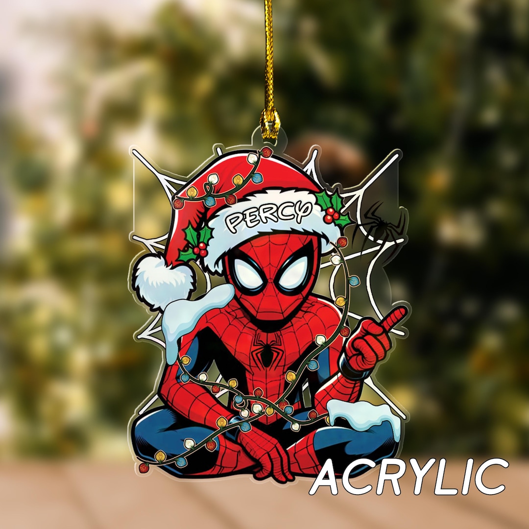 Personalized Superhero Ornament Custom Spidey Christmas Ornament Spiderman Ornament, Spidey ...