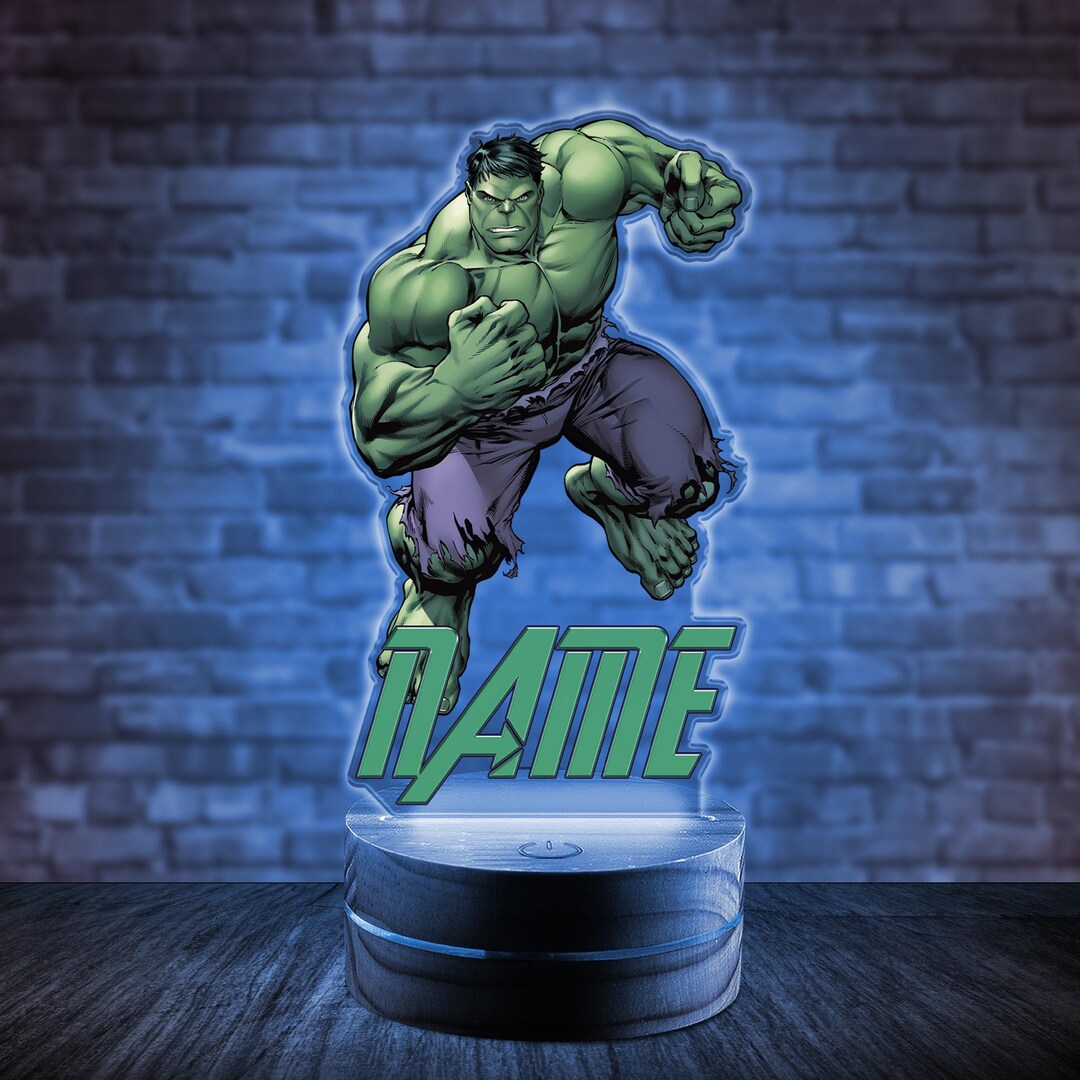 Hulk Light Personalized Hulk Night Lamp Light for Kids, Super Hero Fans Gift ...