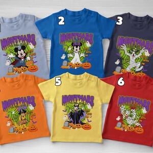Retro Nightmare on Main Street Disney Halloween Shirt, Mickey&#39;s Not So Scary Halloween Party, Disneyland Halloween Shirt, Halloween D2IN19