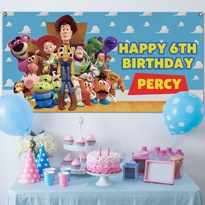 Toy Story Birthday, Toy Story Birthday Banner, Custom Toy Story Backdrop, Birthday Decor, Custom Birthday Backdrop CZIV10