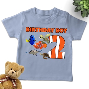 Finding Nemo Birthday Shirt, Finding Nemo T-Shirt, Finding Nemo Family Birthday Shirt, 1st Birthday Gift,Personalized Family Matching D1KS23