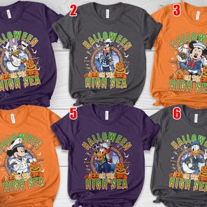 Halloween Cruise Shirt,Mickey & friends Ghost Disney Cruise shirt, Halloween family Cruise vacation shirt, Spooky season G5MG07