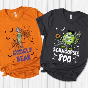 Googly Bear Schmoopsie Poo Mike and Celia Mae Halloween Costume Shirt, Disney Couple Monster Inc Tee, Halloween Party Family Shirt NEVX18