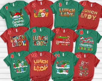 Lunch Lady Christmas Shirt, Merry Lunch Lady Crew Christmas Shirt, Lunch Lady Team Squad Tee, Cafeteria Team, Christmas Gift DZNA06