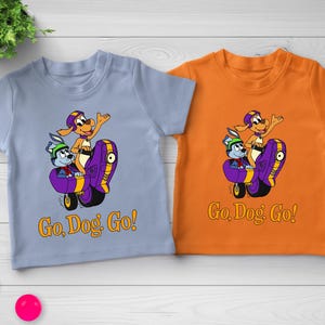 Dog Cartoon Family Matching T-Shirt, Go Dog Cartoon Characters Shirt, Birthday Party Gift For Kids, Movie Cosplay Costume, Animated Lover