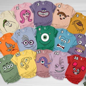Monsters Incs Costume Shirt, Monsters Incs Family Halloween Shirt, Monsters University, Mike Wazowski Boo Sully Shirt,Halloween Party BYIN14