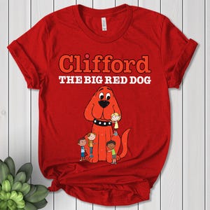 Clifford The Big Red Dog Shirt, Personalized Clifford Dog Family Birthday Shirt, Clifford Dog Party Shirt, Clifford Dog Shirt BYCG11