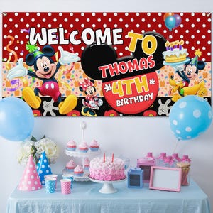 Mickey Mouse Welcome Clubhouse Sign, Mickey Mouse Clubhouse Birthday Party Welcome Sign,Mickey Mouse Birthday Party Welcome,Clubhouse BZDQ16