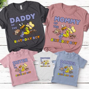 Bug Birthday Girl Shirt, Custom Bug Birthday Party, Birthday Shirt, Family Matching, Outdoor Birthday Party, Bug Shirt, Bug Birthday CYJC23