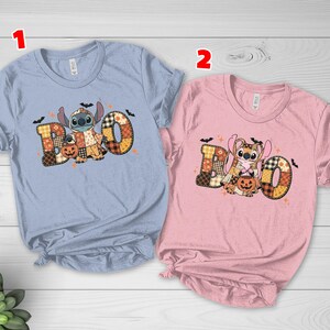 Halloween Stitch Shirt, Disney Stitch Tee, Stitch and Angel Matching Halloween Tee, Spooky Tee, Kids Halloween Stitch Tee, Family Tee G5NG12