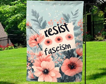 Subtle Anti Trump Garden Flag, Liberal Values Outdoor Sign,Democrat Flag, Social Justice Yard Sign,Anti Trump Gift,Anti Republican C1GO09