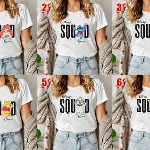 Disney Squad Shirt, Custom Disney Shirt, 2024 Disney Family Shirt, Disney Trip Shirt, Mickey & Friends Shirt, Disney Kids Shirt D2FB04