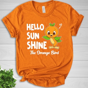 Orange Bird Shirt | Orange Bird Hello Sunshine Shirt | Family Vacation | Magic Kingdom Birthday Gifts CZD312