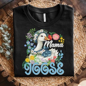 Mama Goose Shirt, Mama Silly Goose Shirt, Nana Goose Shirt, Mothers Day Gift, Pregnancy Shirt Bow, Gift For Mama, Daddy Goose Shirt NGPC14
