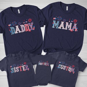 4th of July Family Shirts, Matching 4th of July Shirts, 4th of July Family Matching, Patriotic Family Shirt, Independence Day Shirt BYFK16