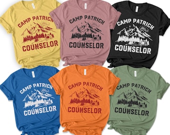 Custom Camp Counselor Shirt,Personalized Camp Counselor Shirt,Camping shirts for Family Friends,Summer Camp Shirts Camping Trip