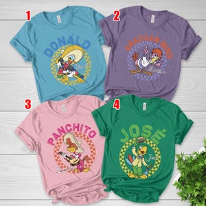 The Three Caballeros Team Shirt, Jose, Panchito, Donald Shirt, Disneyland Family Trip Shirt, Disney Family Matching Shirt C1IY04