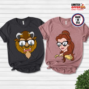 His Beauty Her Beast Shirts, Beauty Beast Shirt, Disney Couple Shirt, Beauty and Beast Couples Matching Shirts, Disney Vacation Shirt NETC26