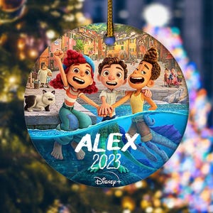 Personalized Luca Christmas 2024 Ornament, Luca and Friends 2023 Ornament, Luca Cartoon Ornament, Christmas 2024 NEV323