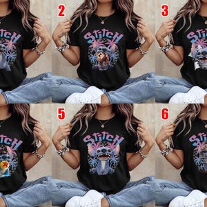 Blue Cartoon Characters Shirt, Lilo & Stitch Live Action 2025 Shirt, Family Shirt, Disney Stitch Shirt, Family Vacation Shirt D2IG18