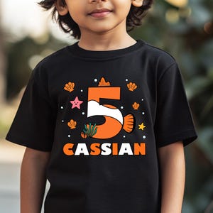 Personalized Finding Nemo Characters Shirt, Custom Name Nemo Dory Fish Alphabet Family Matching Tee,Funny Ocean Birthday Gift For Kid C1FS33