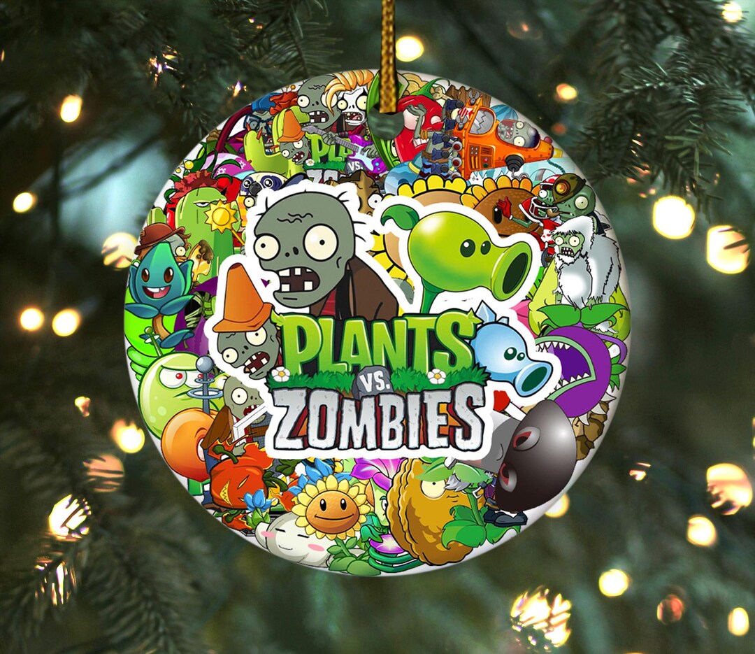 Plants Vs Zombies Ornament, Plants Vs Zombies Christmas Ornament