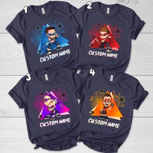 Ninja Kidz Birthday Shirt, Ninja Family Birthday shirt, Personalized Ninja Matching Family Shirt, Ninja Characters Group Shirt NFVB11