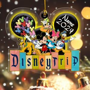 Personalized Disney Trip Ornament, Disneyland Ornament, Disney Vacation Ornament, Disney Family Matching Ornament, Magical Ornament CZJS37