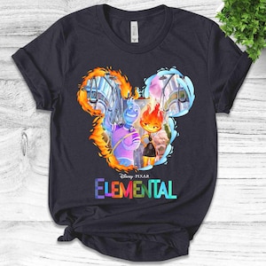 Disney Elemental 2024 shirt, Disney Pixar Elemental shirt, Ember Wade Clod Grale Shirt, Fire Girl Water Boy shirt, Disney Trip CYKI77
