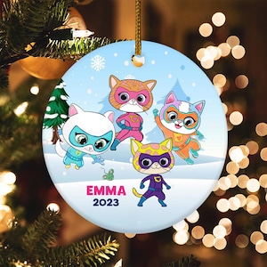 Personalized SuperKitties Ornament, SuperKitties Christmas Ornament, Disney SuperKitties, SuperKitties 2024 Ornament CYKN71