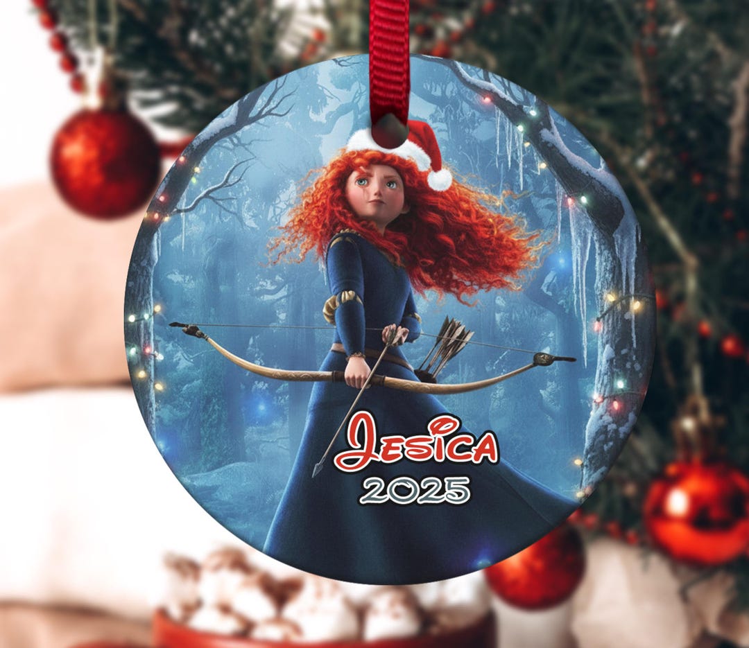 Merida Brave Tree Disney Brave Merida Family Ornament, Scottish Princess Christmas ...