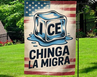 Abolish ICE Human is Illegal Flag, Pro Immigrant Garden Flag, Political Resistance Decor, Activist Outdoor Flag G5LQ05