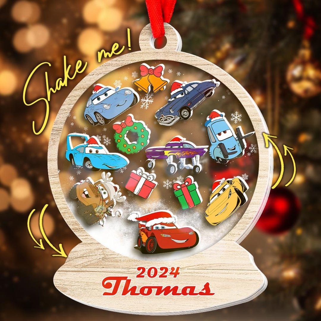 Disney Cars Christmas Ornaments Set Hallmark Disney/Pixar Cars 3