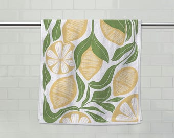 Subtle F*ck Trump Lemon Hand Towel, Funny Political Home Decor, Lemon Kitchen Towel, Home Accessory Humor, Sarcastic Gift, FDT Towel D2HK06