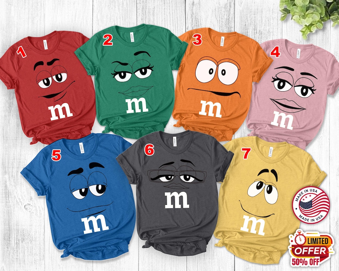 M and M Candy Group Costume Shirt, M N M Family Costume Shirt, M and M ...