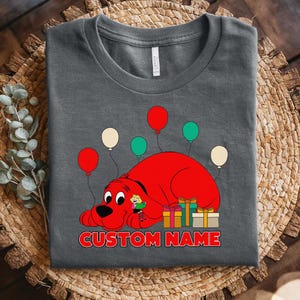 Clifford the Big Red Dog Shirt, Personalized Clifford Dog Family Birthday Shirt, Clifford Dog Shirt, Clifford Dog Birthday Shirt C1HK27