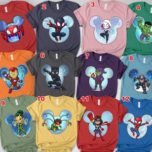 Vintage Spidey and His Amazing Friends Group Custom T-shirt, Ghost Spider Spin Matching Tee, Disney, Disneyland Family Trip Gift C1H113