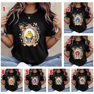 Custom Retro M&M Candies Matching Shirts,M and M Halloween Costume Party,Trick Or Treat Halloween Candy Boo Tee,Spooky M and M Shirt JCPA10